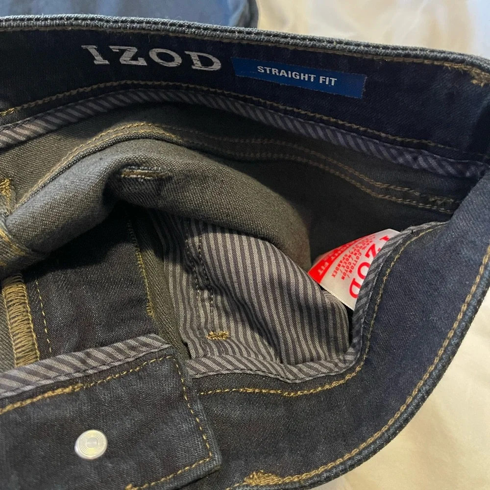 IZOD Stretch Denim jeans-Straight Fit NWT - Picture 6 of 8